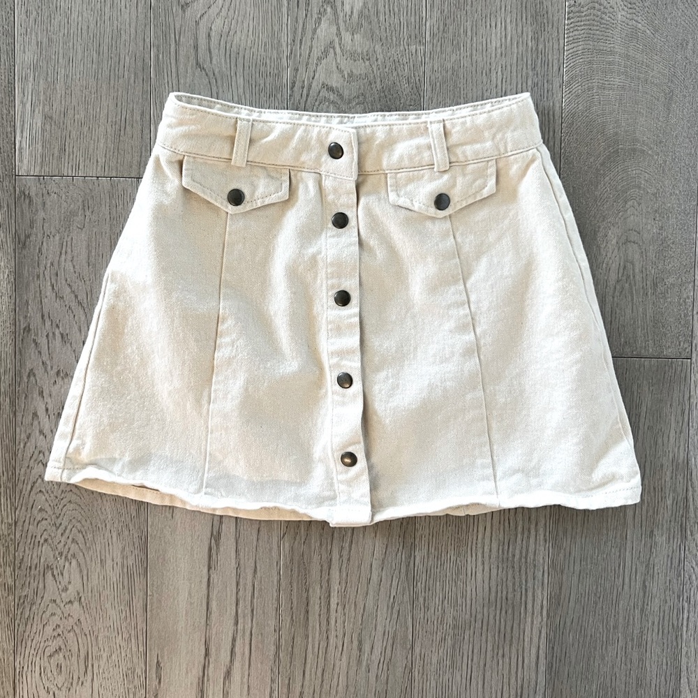 BDG Button-Front Skirt